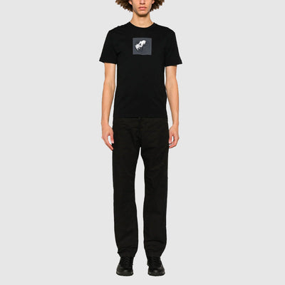 T-shirt en Coton à Imprimé Compass