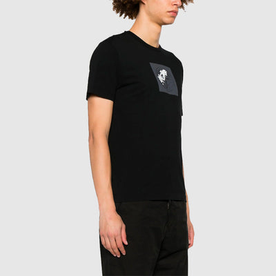 T-shirt en Coton à Imprimé Compass