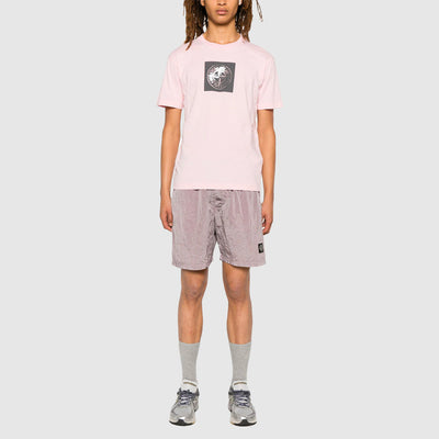 T-shirt en Coton à Imprimé Compass