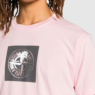 T-shirt en Coton à Imprimé Compass