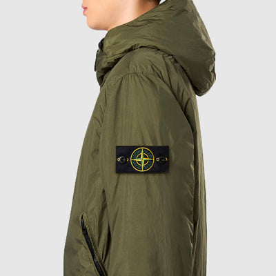 Blouson coupe-vent à capuche en nylon